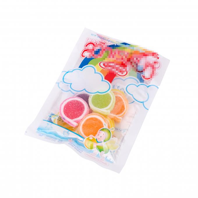 Borse molli dell'imballaggio dello zucchero dei dolci con stampa su ordinazione di colore pieno della chiara finestra