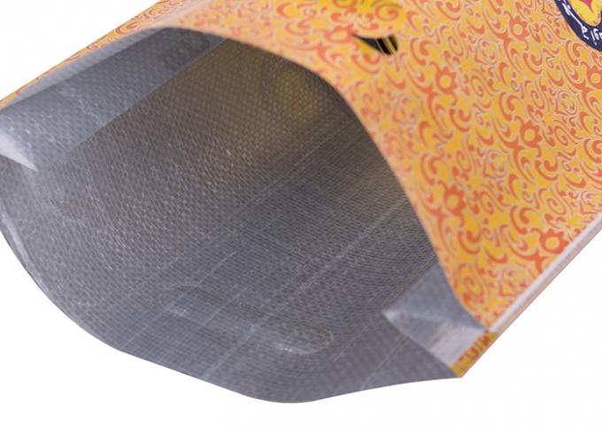 Sacchi tessuti pp laterali della laminazione delle borse del di alluminio del rinforzo con il cucito del filo della maniglia