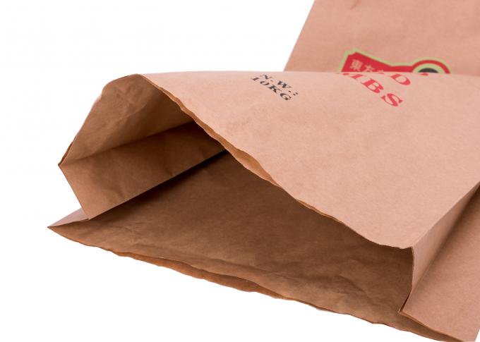 La carta kraft Inferiore della valvola del blocco sta sul sacchetto per l'imballaggio prodotti chimici/del fertilizzante composto