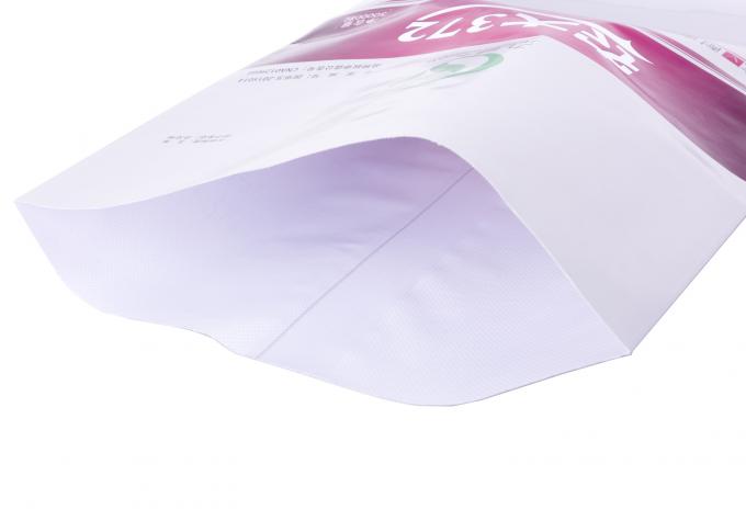 Sacchi tessuti laminati doppio popolare, borsa bianca della carta kraft del tessuto dei pp