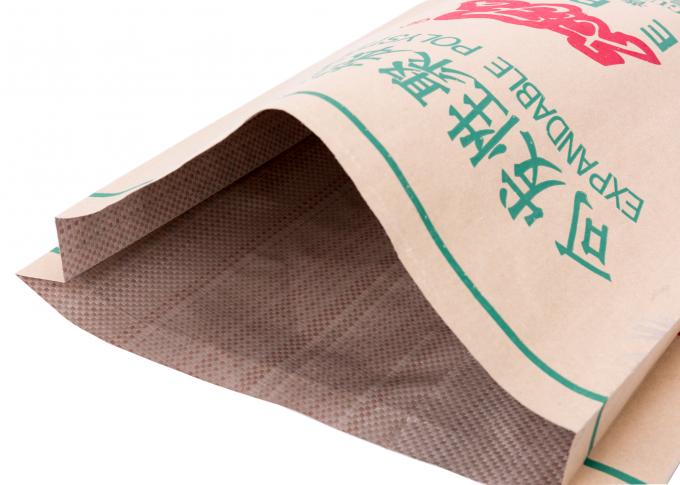 La borsa dell'involucro degli strizzacervelli del calore, il PE/pp tessuto ha laminato la sicurezza del sacco di carta di Kraft Brown