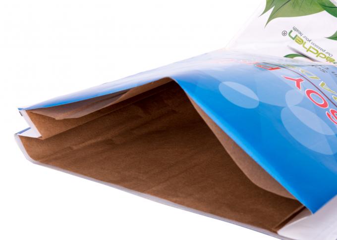 L'abitudine della saldatura a caldo ha stampato le borse con il materiale da imballaggio tessuto laminato pp della carta kraft