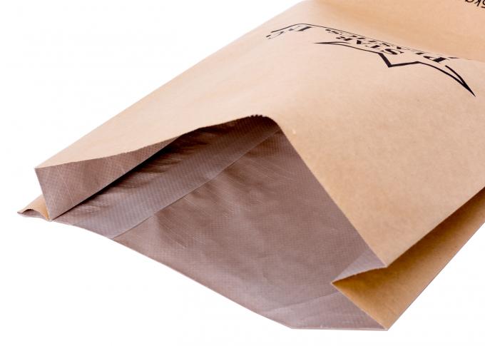 L'abitudine impermeabile ha stampato le borse, borse dell'alimento tessute pp della carta kraft Sceglie/popolare del doppio