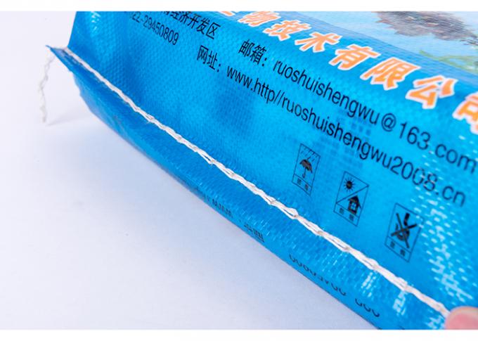 Borse tessute pp stampate dell'alimentazione animale per l'imballaggio della farina/seme/fertilizzante/alimentazione