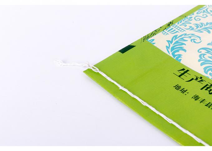 I materiali da imballaggio di plastica tessuti pp per l'imballaggio riso/dell'alimento insacca il rinforzo laterale 15kg