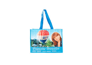 Porcellana Sacchetti della spesa di drogheria di promozione del supermercato, borsa non tessuta stampata di Eco fornitore