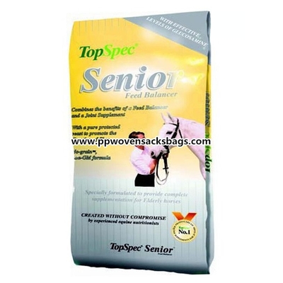 Cina Bopp stampato multicolore ha laminato i sacchi tessuti del polipropilene per l'alimentazione del cavallo Fornitore
