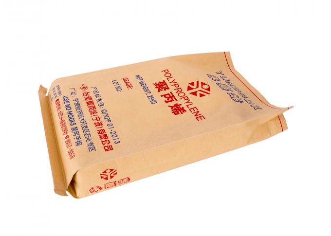 I pp tessuti hanno laminato il sacco di carta di plastica della carta kraft Per alimento/grano/industria chimica