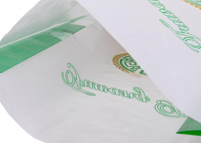 Doppie borse d'imballaggio di stampa del riso tessute pp con il filato cucirino della chiara finestra