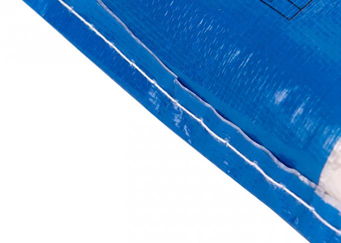 Sacchetti di plastica tessuti pp per l'imballaggio, borse di plastica stampate del riso del rinforzo laterale