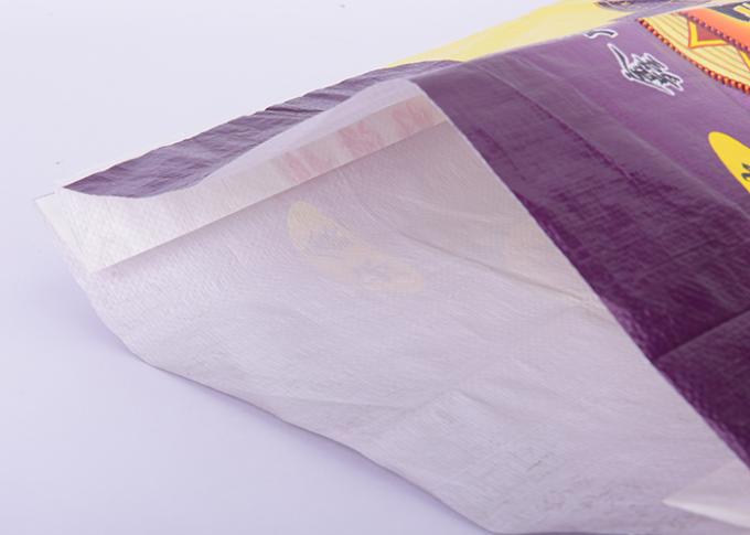 L'abitudine del commestibile ha stampato le borse tessute pp flessibili delle borse 10KG con il rinforzo laterale